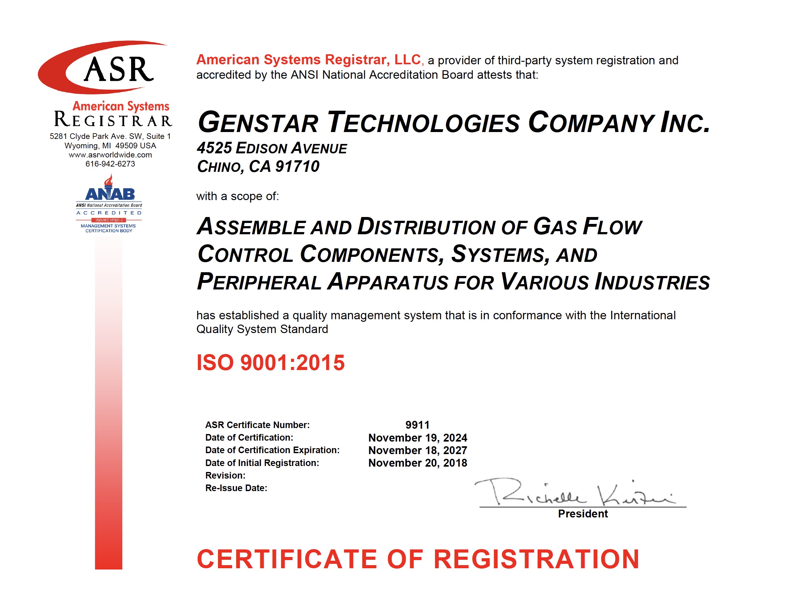 ISO9001 Certificate