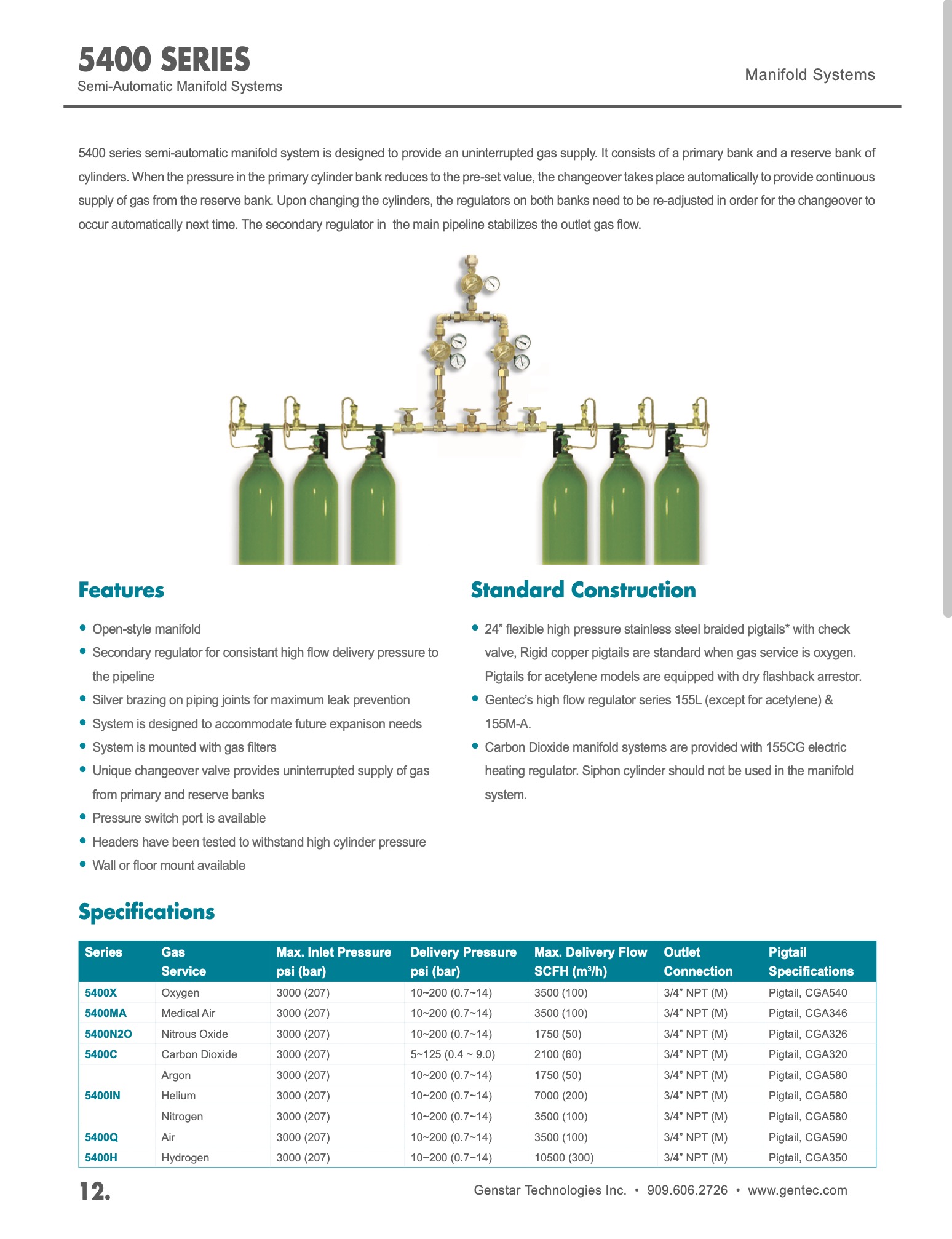 5400 Series Semi-Automatic Manifold Systems