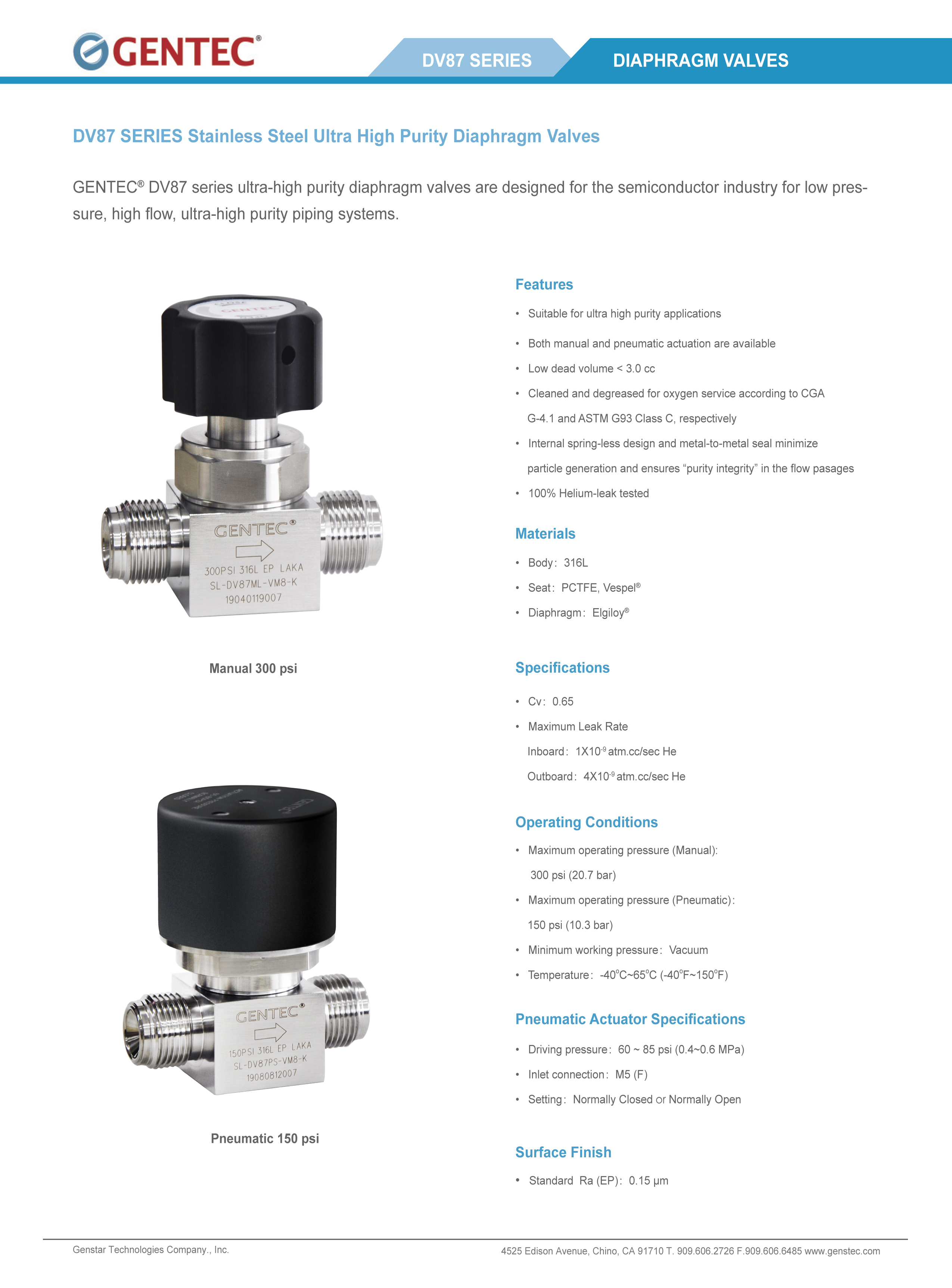 DV87 Series Stainless Steel UHP Diaphragm Valves.pdf