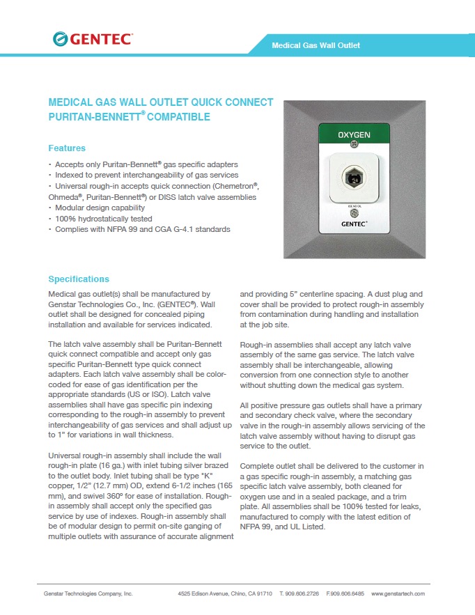 GR-FLY-MEDMGWOPB1014 Medical Gas Wall Outlet Quick Connect Puritan-Bennett.pdf