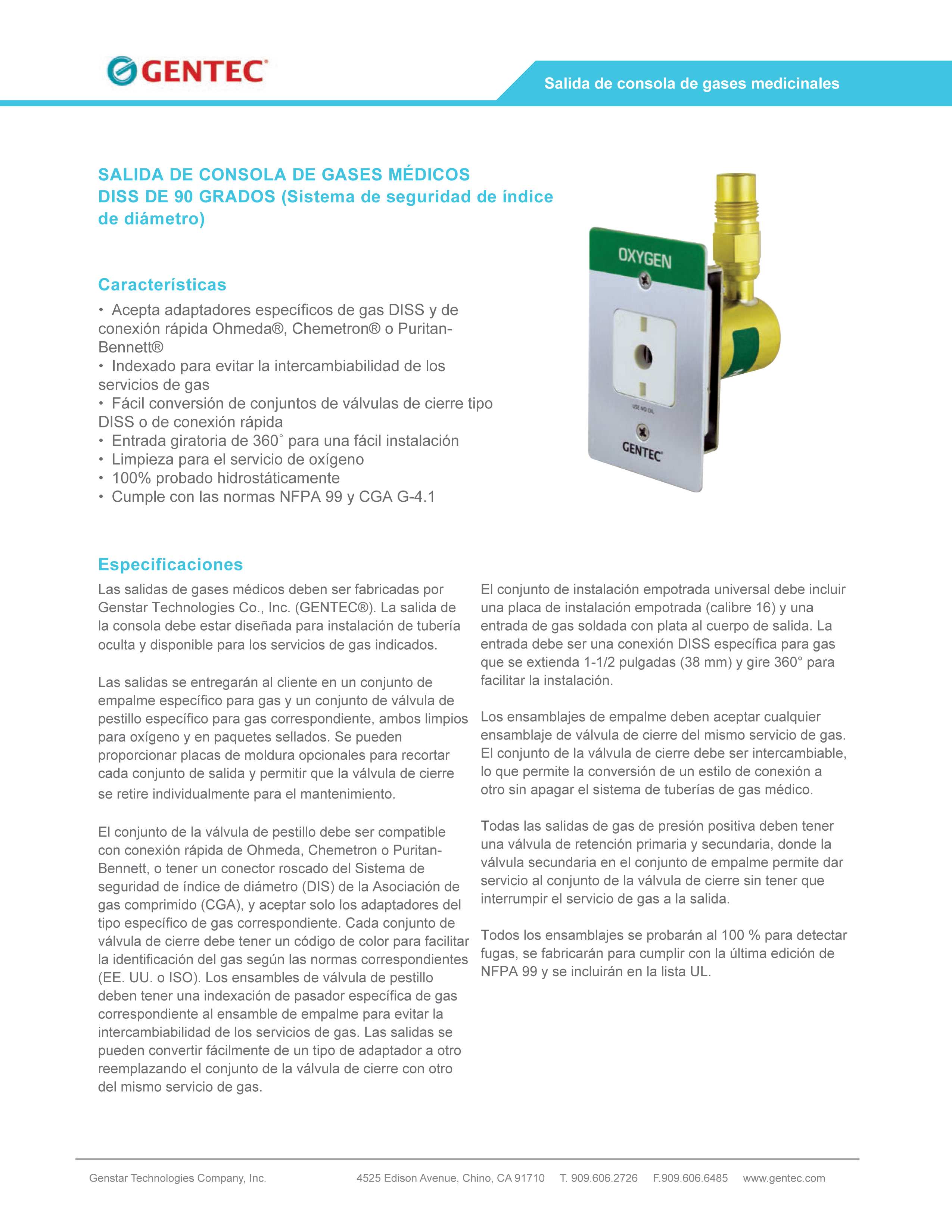 SALIDA DE CONSOLA DE GASES MÉDICOS DISS DE 90 GRADOS (Sistema de seguridad de índice de diámetro).pdf